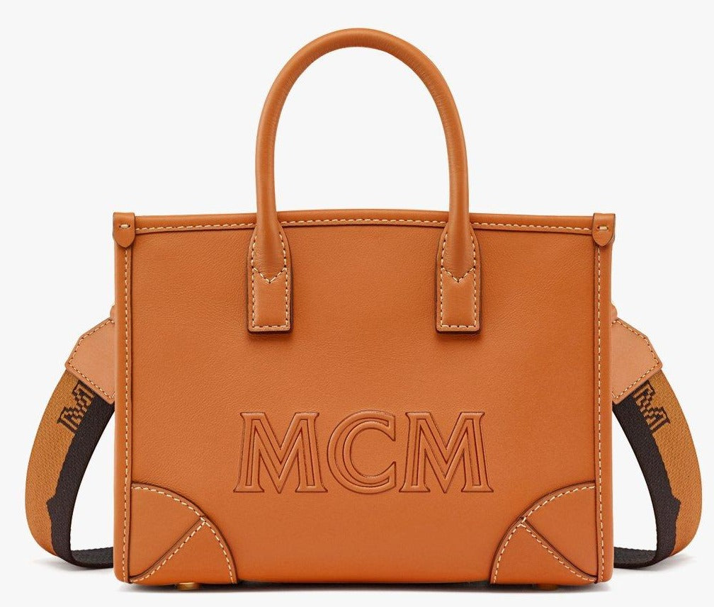 MCM Munchen Tote Mini-MWTCSSX02-Cognac – BK Brands