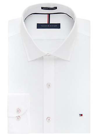 Tommy Hilfiger Slim Fit Non Iron Pinpoint Solid 24N0314 - White