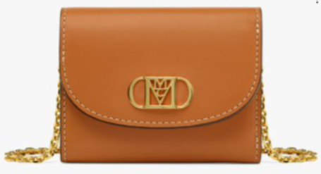 MCM Mode Travia wallet-MYLCSLM01-Cognac-Mini