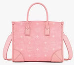 MCM Munchen Tote in Visetos-MWTCABO07-Blossom Pink-Small