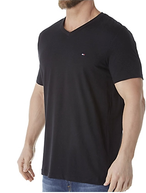 Tommy Hilfiger Flag Core Tee VNeck 09T3140 Dark Navy BK Brands