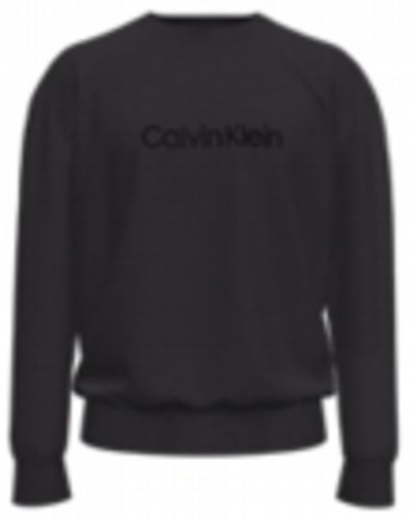 Calvin Klein L/S Relaxed Fit Logo Terry Crew 40CM270 - Black
