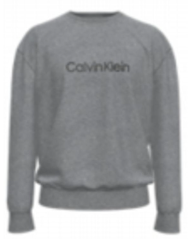 Calvin Klein L/S Relaxed Fit Logo Terry Crew 40CM270 - Med. Grey Htr