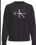 Calvin Klein Monogram Crewneck Sweatshirt 40GC200- Black