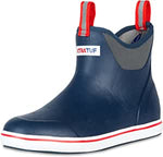 XTRATUF 22733 Series 6" Men’s Full Rubber Ankle Deck Boots, Navy & Red