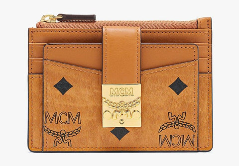 MCM Tracy Card Case Mini-MYABSPA07-Cognac