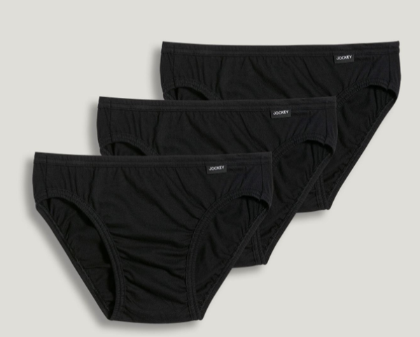 Jockey Elance Bikini - 3 Pack- 1014-Black – BK Brands